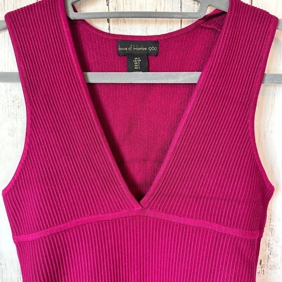 House of Harlow 1960 sleeveless Sweater Dress Small/Petite - Picture 4 of 8